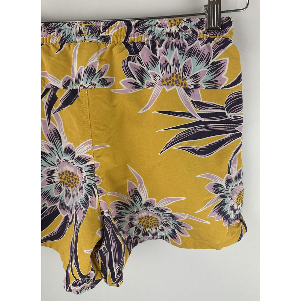 Patagonia Women's 4" Baggies Shorts Boardshort Floral Yellow Women's Size XS - Picture 10 of 12